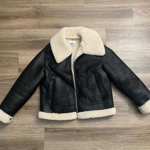 Mango Shearling Collar Jacket